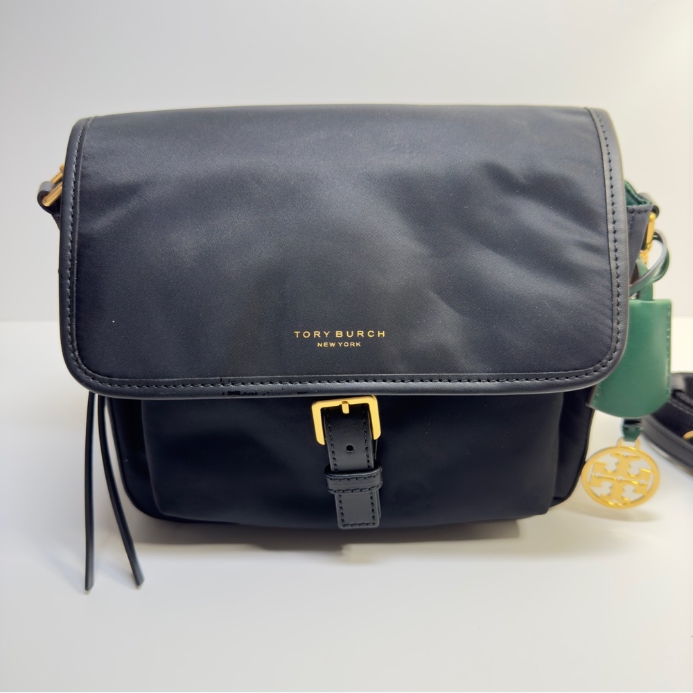 Tory Burch Shoulder bag Nylon Leather Black